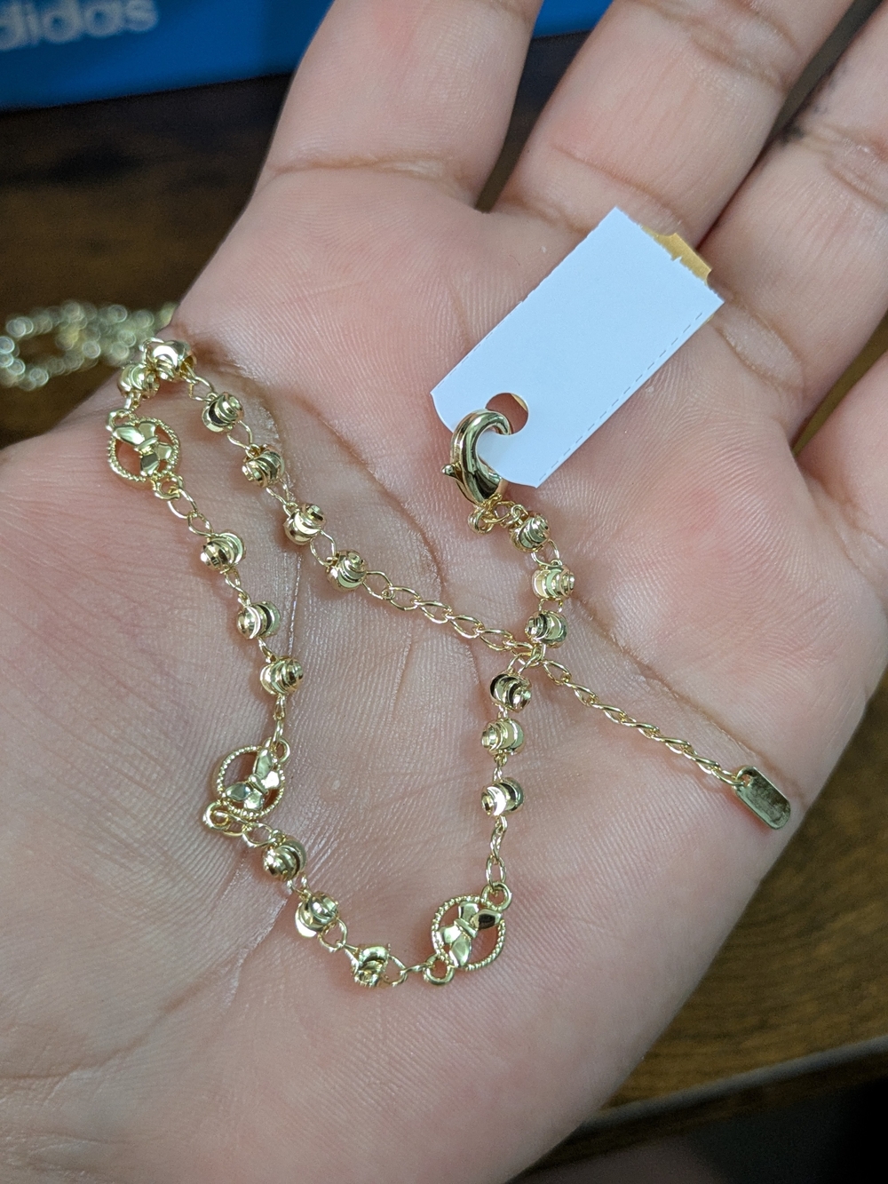 Elegant Gold Plated Bead Ankle-chain - Lightweight Women Jewelry
